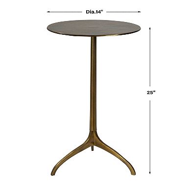 Uttermost Beacon Gold Accent Table