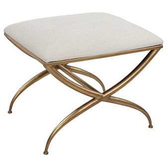Uttermost Crossing Small Navy Bench