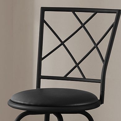 Monarch Contemporary Bar Stool 2-piece Set