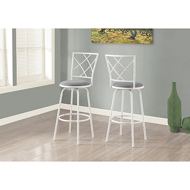 Monarch Contemporary Bar Stool 2-piece Set