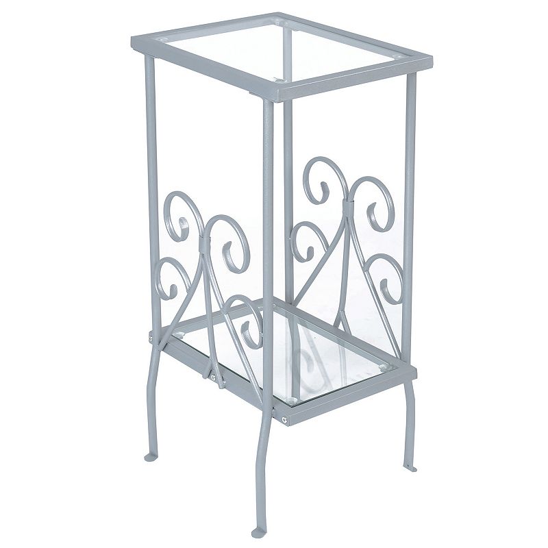 Monarch Transitional Accent End Table, Grey
