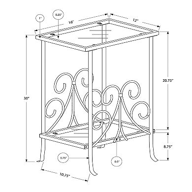 Monarch Transitional Accent End Table