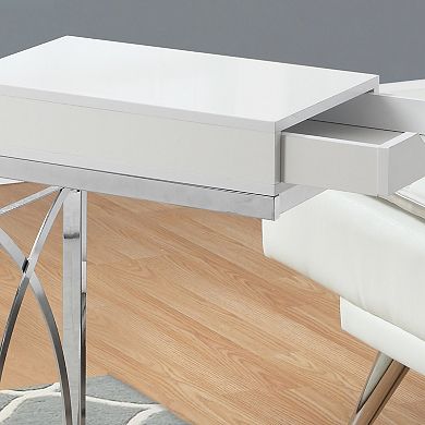Monarch C-Shape 1-Drawer Accent End Table