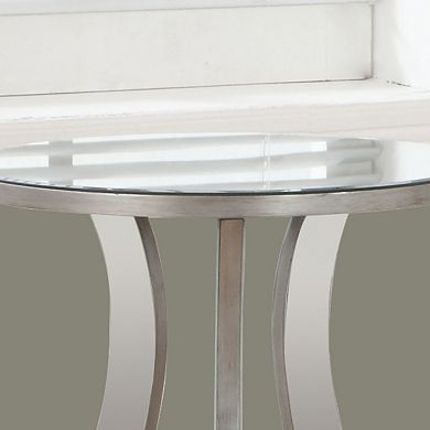 Monarch Transitional Wavy End Table