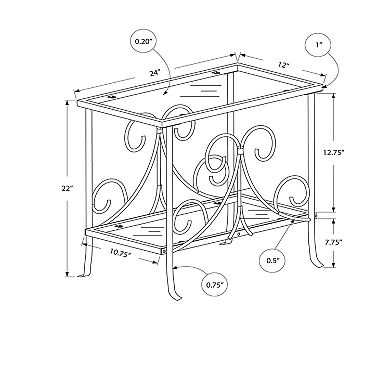 Monarch Scroll End Table