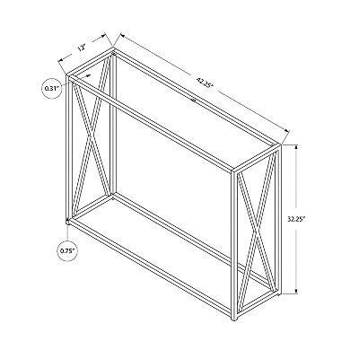 Monarch Entryway Modern Console Table