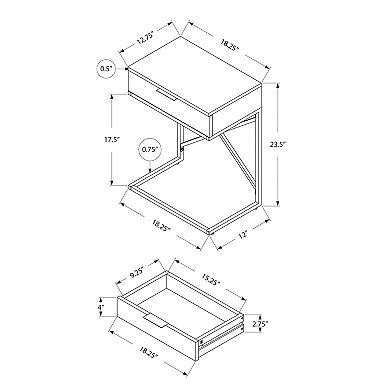 Monarch X-Frame End Table