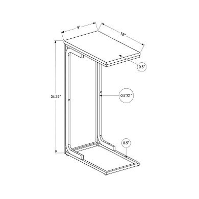 Monarch C-Shape Contemporary Modern End Table