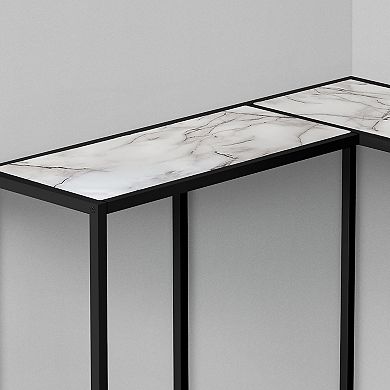 Monarch Entryway L-Shape Console Table