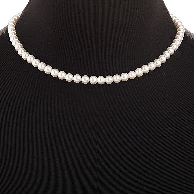 Aurielle 18k Gold Plated Simulated Pearl Strand Necklace