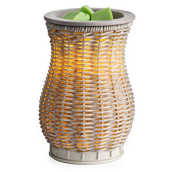 Candle Warmers Etc. Illuminated Wicker Wax Warmer