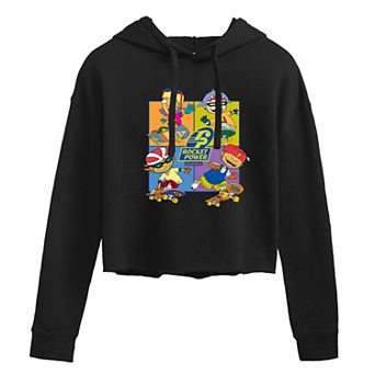 Juniors' Nickelodeon Rocket Power Grid Cropped Hoodie