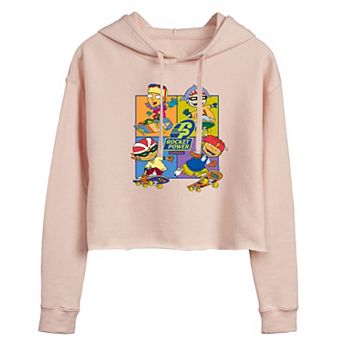 Juniors' Nickelodeon Rocket Power Grid Cropped Hoodie