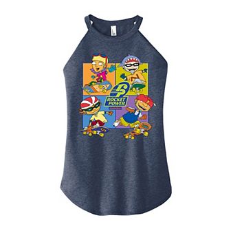 Juniors' Rocket Power Grid High Neck Tank Top