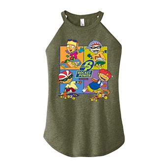 Juniors' Rocket Power Grid High Neck Tank Top