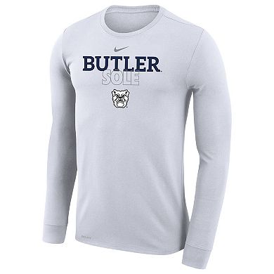 Nike  White Butler Bulldogs 2023 On Court Bench Long Sleeve T-Shirt