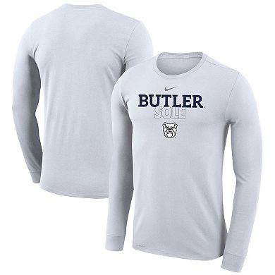 Nike  White Butler Bulldogs 2023 On Court Bench Long Sleeve T-Shirt