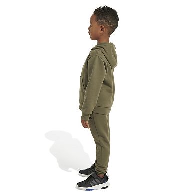 Kids Neutral adidas Minimalist Logo Fleece Hoodie & Jogger Pants Set