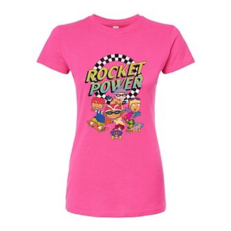 Juniors' Nickelodeon Rocket Power Skating Fitted Tee