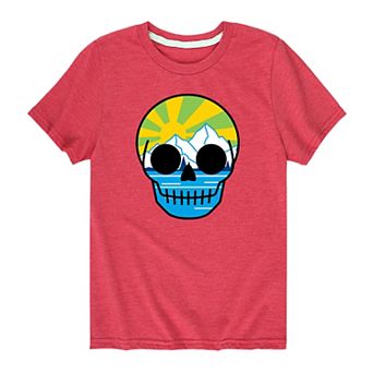 Boys 8-20 Nature Fill Skull Tee