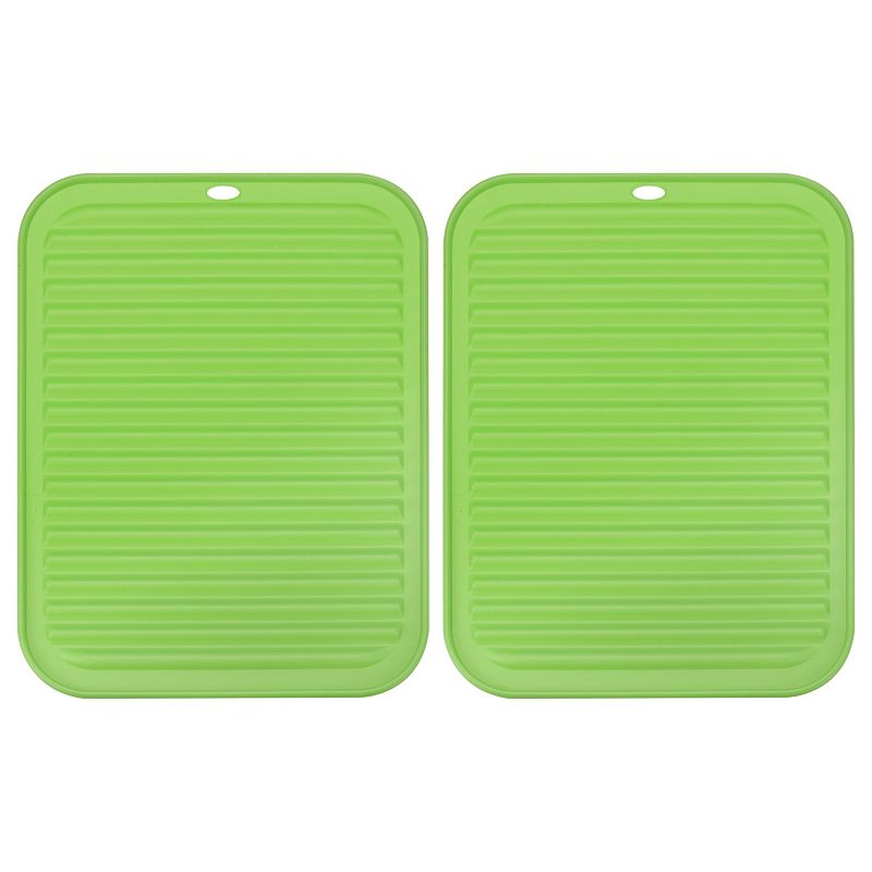 Zulay Kitchen 4 Pack Non-Slip Silicone Trivet Mat Set