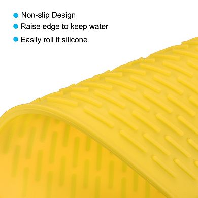 8.5" x 6" Sink Drain Pad Silicone Dish Drying Mat
