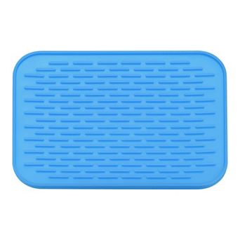8.5" x 6" Sink Drain Pad Silicone Dish Drying Mat