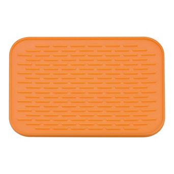 8.5" x 6" Sink Drain Pad Silicone Dish Drying Mat