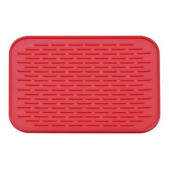 8.5" x 6" Sink Drain Pad Silicone Dish Drying Mat