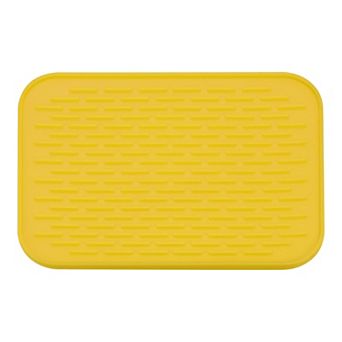 8.5" x 6" Sink Drain Pad Silicone Dish Drying Mat
