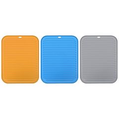 2pcs Dish Drying Mats Silicone Mats for Kitchen Counter Silicone Dish Mats