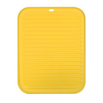 12" x 9" Reusable Sink Drain Pad Silicone Dish Drying Mat