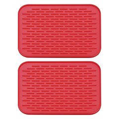  2Pcs Dish Drying Mat Washable Microfiber Dish Drainage