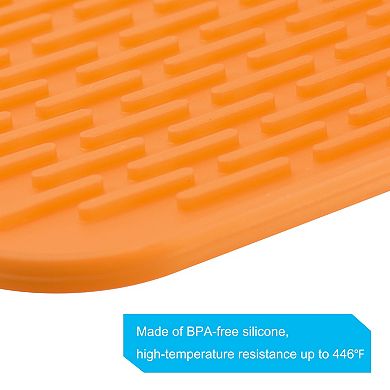 3 Pcs 8.5" x 6" Drain Pad Silicone Dish Drying Mat Set