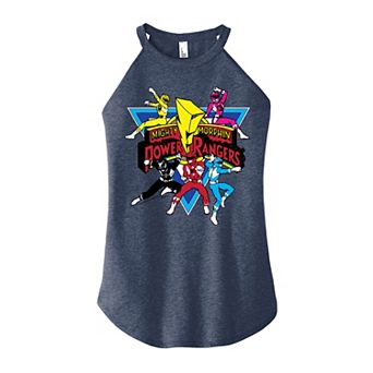 Juniors' Power Rangers Retro High Neck Tank Top