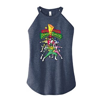 Juniors' Power Rangers Group High Neck Tank Top