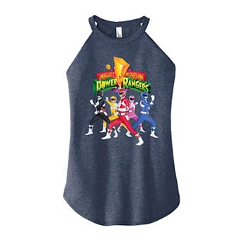 Juniors' Power Rangers Retro High Neck Tank Top