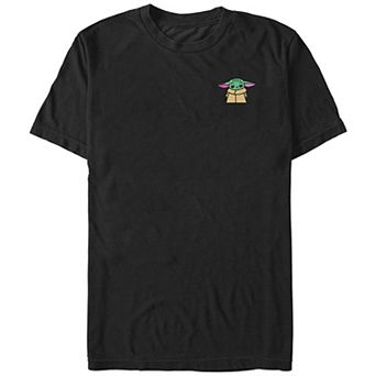 Men's Star Wars The Mandalorian Baby Yoda Embroidered Graphic Tee