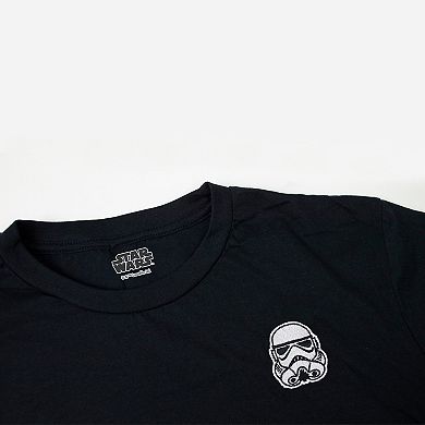 Men's Star Wars Stormtrooper Helmet Embroidered Graphic Tee
