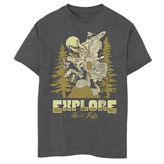 Boys 8-20 Looney Tunes Wile E Coyote Explore Anvil Falls Tee