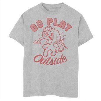 Boys 8-20 Looney Tunes Tasmanian Devil Go Play Outside Tee