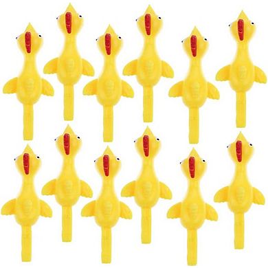 Chicken Rubber Slingshot Toys - Funny Christmas Easter Chicks - Novelty Gifts For Kids