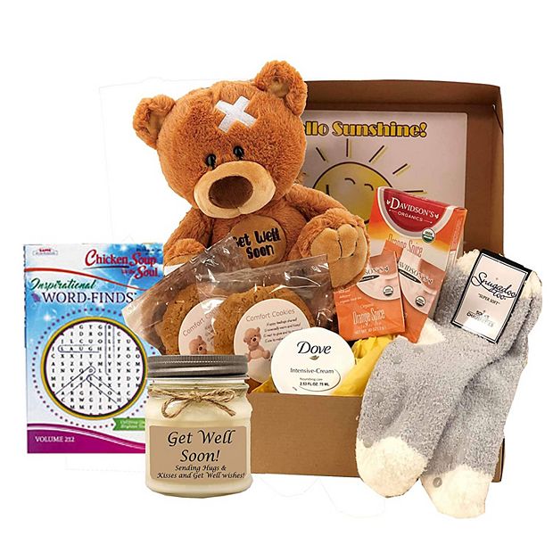 Gbds Get Well Soon Basket of Thoughtfulness & Comfort- get well soon gifts  for women - 1 Basket