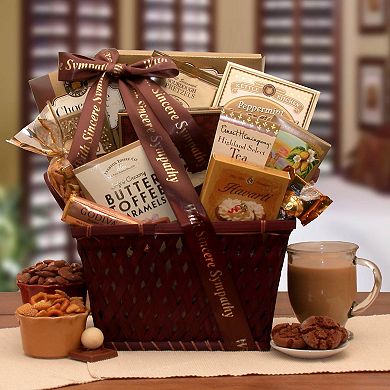 GBDS Sending Our Prayers Sympathy Gift Basket- sympathy baskets - condolences gift basket for loss