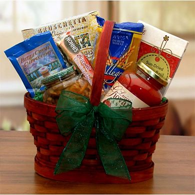 GBDS Mini Italian Dinner For Two Gift Basket - italian dinner gift basket