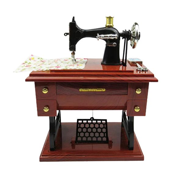 Sewing Machine Music Box Home Decoration Valentines Day Gift for Girlfriend