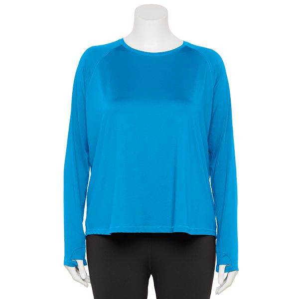 Plus Size Tek Gear® Dry Tek Long Sleeve Tee