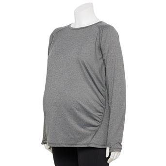 Plus Size Tek Gear® Maternity Dry Tek Long Sleeve Tee