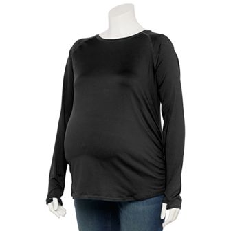 Plus Size Tek Gear® Maternity Dry Tek Long Sleeve Tee