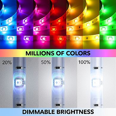 Geeni Prisma Strip 10 9-ft. Trimmable Smart LED Light Strip Kit